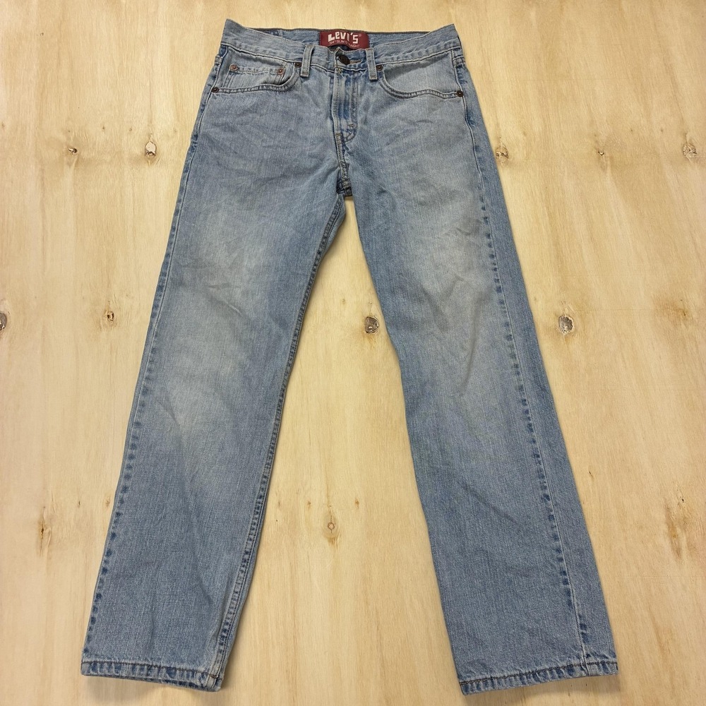 Y2K Levis 514‎ Jeans 28x28 Light Wash Blue Denim Slim Straight Casual Pants
